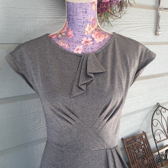 Stop Staring Dress Silver sz S BNWOT - Picture 5 of 17